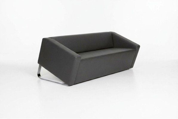 Stylish Sofa Office Three-Seater Fabric Couch Living Room Furniture