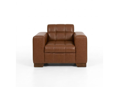 Brown armchair modern design seat study room new upholstered armchair