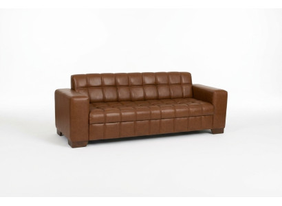 Brown three-seater luxury sofa office furniture office arrangement office design