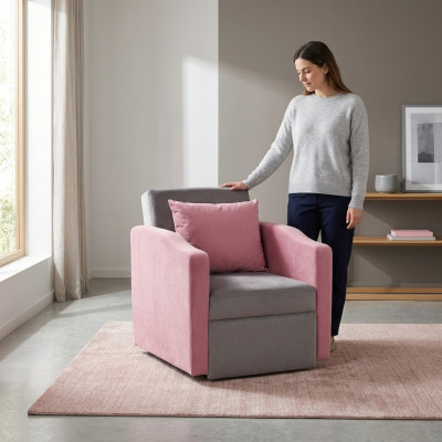 Designer armchair luxury single-seater office furniture modern design fabric