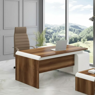 Brown office desk study room furniture corner desks