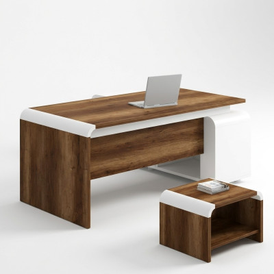 Brown office desk study room furniture corner desks