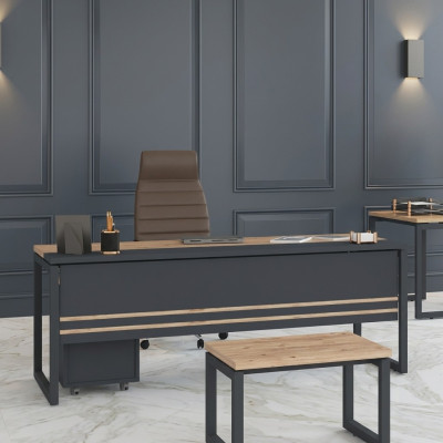 Office furniture desk study room brown table new design tables