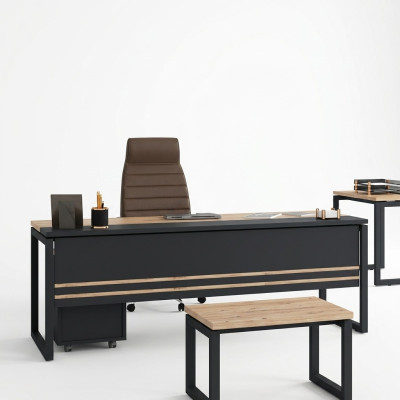 Office furniture desk study room brown table new design tables