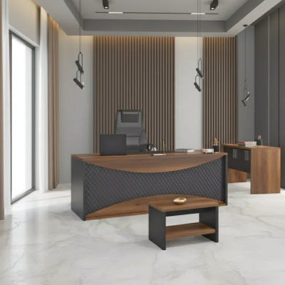 Brown desk tables office desk executive desk 200x90