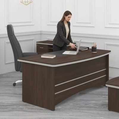 Brown desk office furniture designer executive desk study table