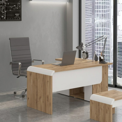 Brown corner desk office furniture design desk executive desk