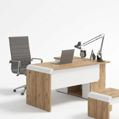 Brown corner desk office furniture design desk executive desk