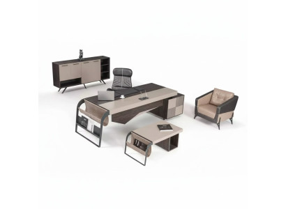 Law Office Luxury Furniture Office Setup Complete Set Table Cabinet 3-piece