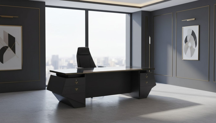 Luxury executive desk table xxl 260x100 designer furniture modern tables
