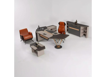 Office for law firm practice complete setup cabinet table 3-piece