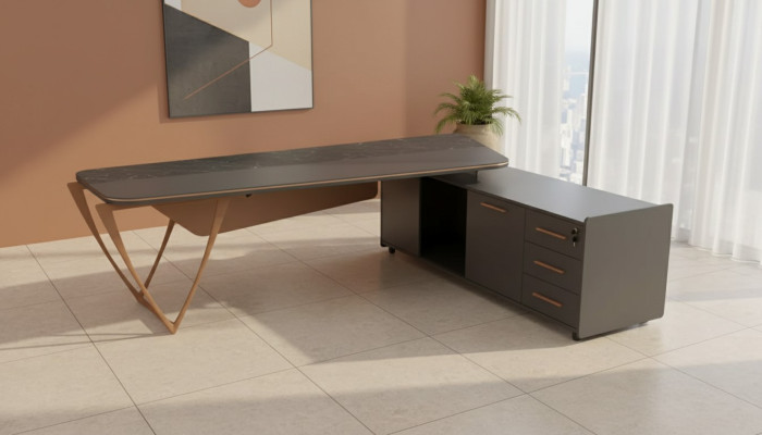 Office furniture corner desk with drawers modern study room table