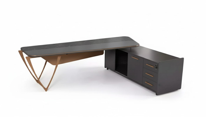 Office furniture corner desk with drawers modern study room table