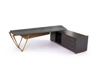 Office furniture corner desk with drawers modern study room table