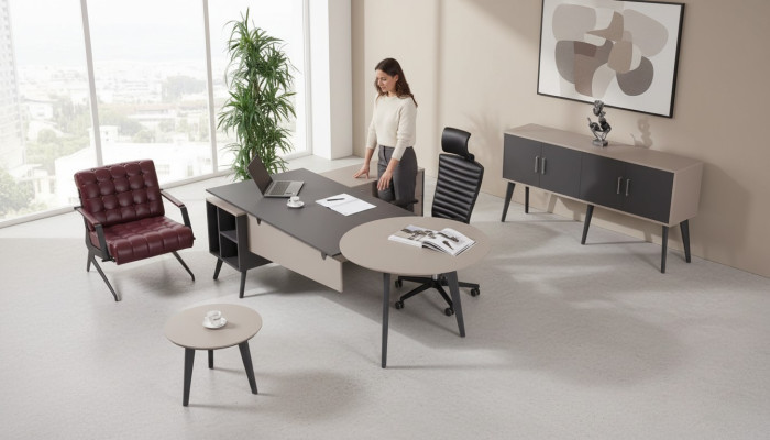 Modern office set study complete designer desk furniture