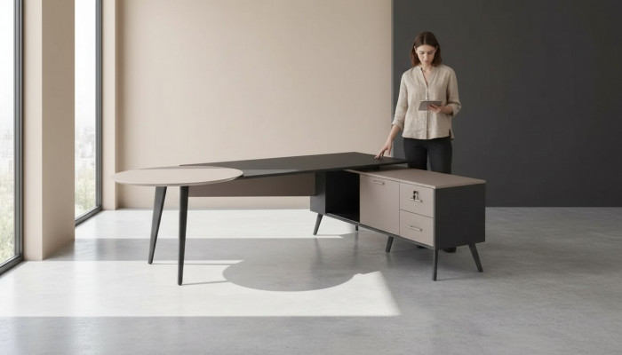 Office furniture corner desk modern luxury table designer home office tables
