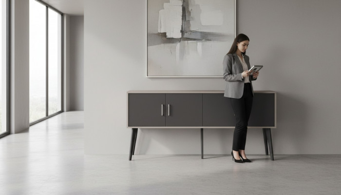 Luxury sideboard office study room furniture modern designer file shelves