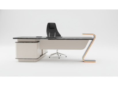 Desk LED Illuminated Design Table Office Furniture Tables 250cm