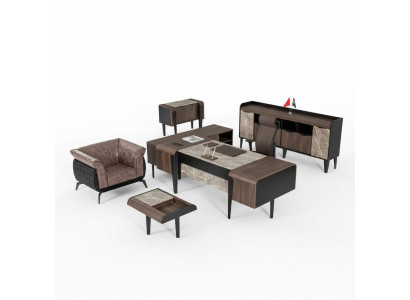 Office furniture luxury desk file cabinet office cupboard new modern set
