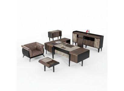 Office furniture luxury desk file cabinet office cupboard new modern set
