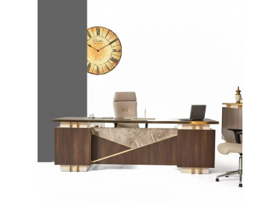 Corner desk luxury stainless steel furniture study office desk new
