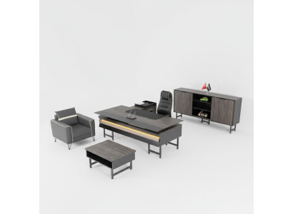 Corner desk, office cabinet, coffee table, modern office furniture, luxury design