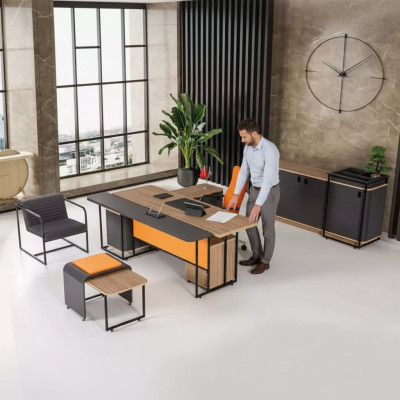 Study room desk office equipment office cabinet luxury coffee table