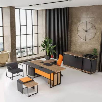 Study room desk office equipment office cabinet luxury coffee table