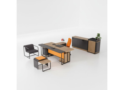 Study room desk office equipment office cabinet luxury coffee table