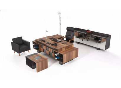 Complete office furniture set study corner desk office cabinet new