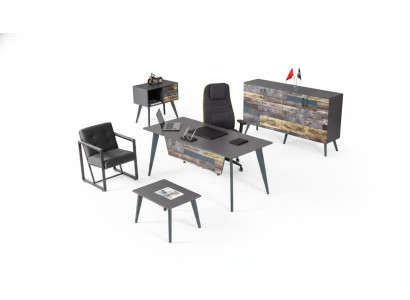 Office room set complete office furniture desk office cabinet luxury