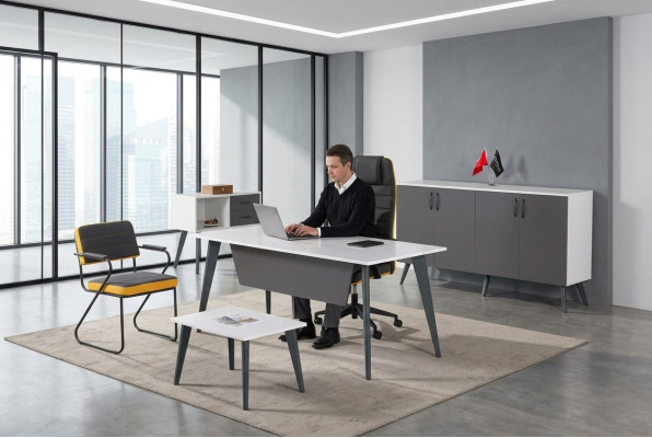 Workroom Office Set 4 pcs Office Desk Designer Furniture New