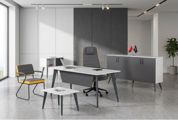 Workroom Office Set 4 pcs Office Desk Designer Furniture New