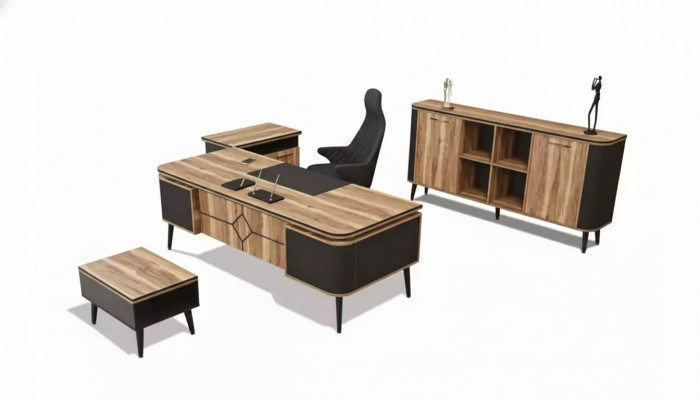 Office cabinet brown workspace office furniture cabinet shelf designer