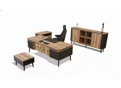Office cabinet brown workspace office furniture cabinet shelf designer