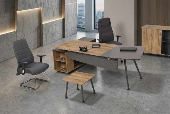 Corner desk table office tables desks 2-piece furniture executive desk