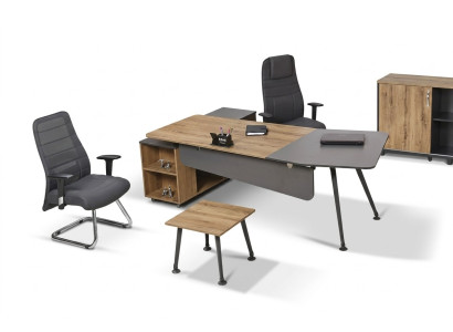Corner desk table office tables desks 2-piece furniture executive desk