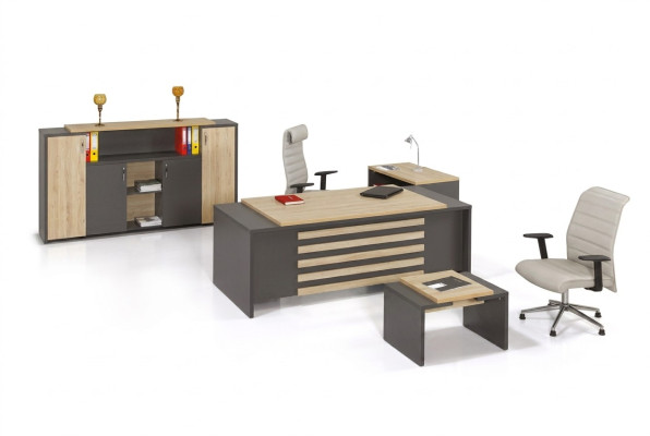 Office set designer study room furniture office cabinet desk luxury 3-piece set