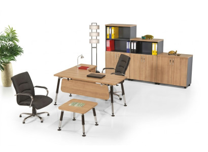 Designer office furniture study set desk coffee table cabinet 3-piece