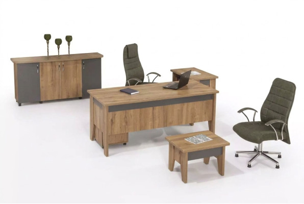 Wooden Furniture Study Room Set Office Furniture Desk Office Cabinet 4-piece Set