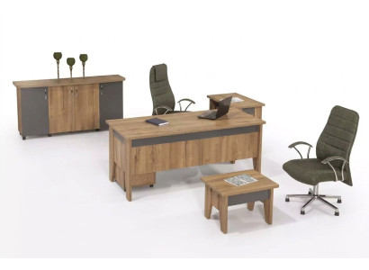 Wooden Furniture Study Room Set Office Furniture Desk Office Cabinet 4-piece Set