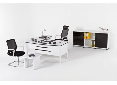 Luxury Office Set Study Room Furniture Corner Desks Office Furniture Wood