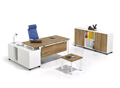 Luxury White Home Office Furniture Office Setup Set New 3-piece