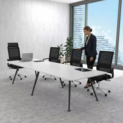 White meeting table conference table study room furnishing style