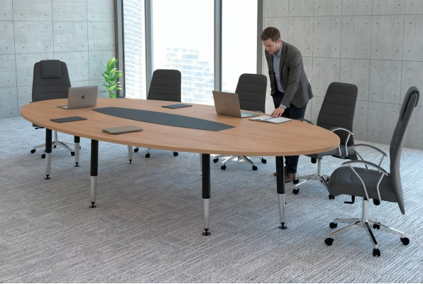 Conference table designer office work room 220x110 furniture table modern