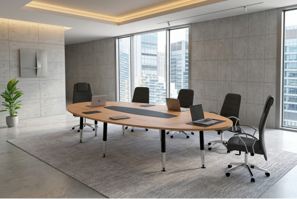 Conference table designer office work room 220x110 furniture table modern