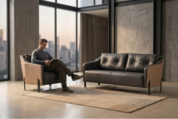 Armchair study room seat modern design office upholstered armchair textile furniture