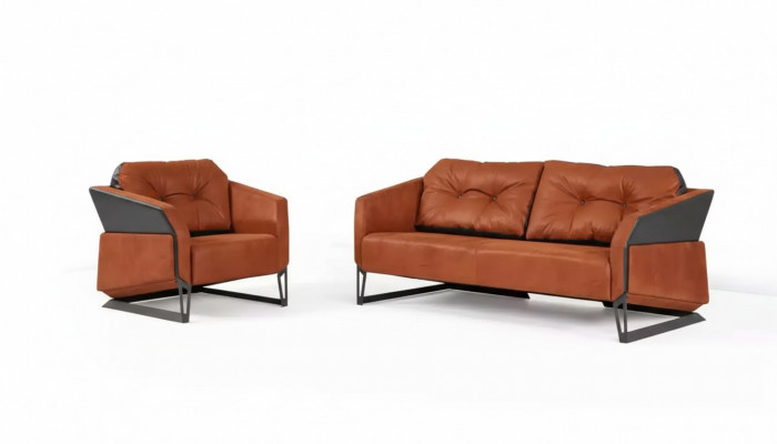 Modern sofa set living room furniture three-seater office armchair textile
