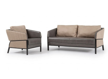 Office furniture set two-seater armchair luxury study room furnishing set
