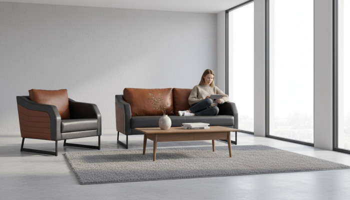Office sofa set two-seater armchair luxury couch set designer seating group
